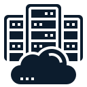 Cloud infrastructure icon